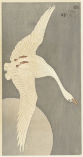 Goose at full moon, 1900-1910. Private Collection.