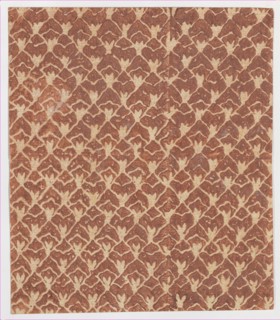 Sheet with overall abstract pattern, 19th century.