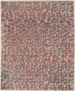 Sheet with overall abstract pattern, 19th century.