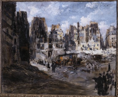 Opening of avenue de l'Opera, c1878.