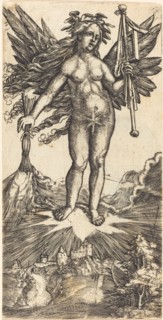 Winged Woman on a Star, c. 1515/1518.