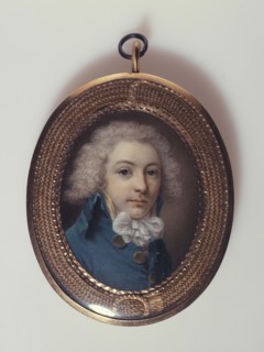 Portrait of a man dressed in blue, c1795.