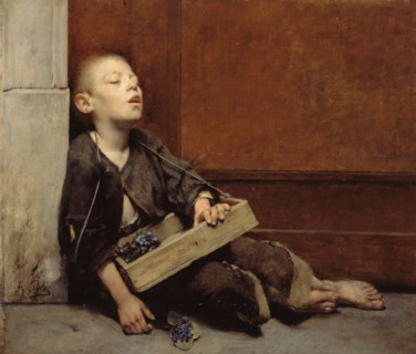Un martyr. Le Marchand de violettes, 1885.
