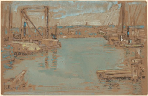 North River Dock, New York, 1901.
