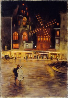Place Blanche and the Moulin Rouge, 1902.