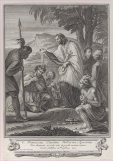 Saint Francis Xavier baptizing the Indians, 1714-74.