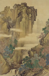 Blue and Green Landscape , 1822. Creator: Buncho, Tani (1763-1841).