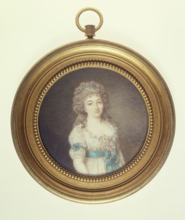 Portrait of a young woman, c1795.