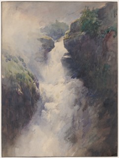 A Cascade in the Mountains, 1870s.