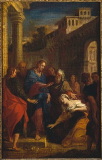 Jesus and the bleeding woman, c1695.