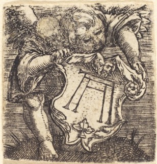 Genii with Altdorfer's Schram, c. 1520.