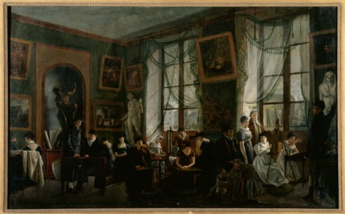 Cours de dessin féminin, vers 1810, c1810.