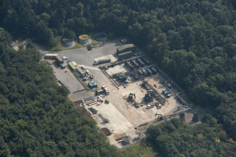 Singleton Forest oil well, West Sussex, 2016.