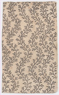 Sheet with overall curved vine pattern, 19th century.
