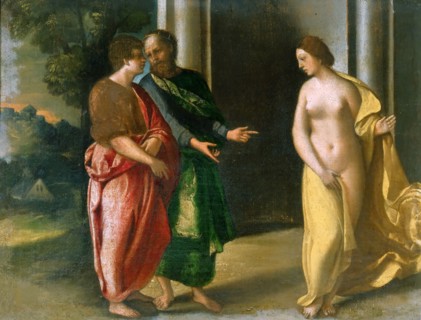 Gyges and Candaules, c. 1510. Creator: Dossi, Dosso (ca. 1486-1542).