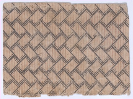 Sheet with an overall geometric pattern, 19th century.