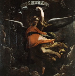 Angel with lily, ca 1595. Creator: Cavagna, Giovan Paolo (1550-1627).