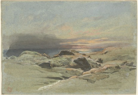 Sunset from a Rocky Coastline, 1842.