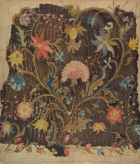 Crewel Embroidery for Chair Seat, c. 1937.