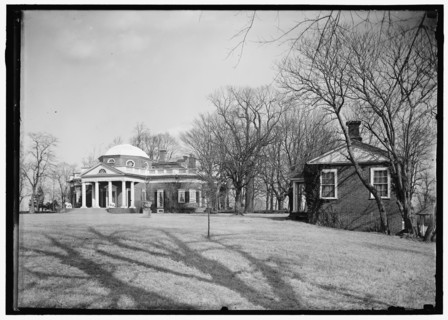 Monticello - exterior, between 1914 and 1918.