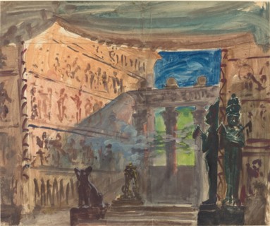 Interior of an Ancient Egyptian Temple, c.1888.