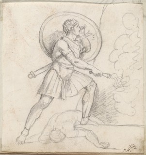 Warrior with a Shield and Torch, 1775/80.