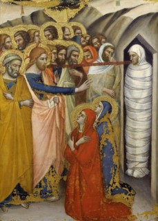 The Raising of Lazarus, ca 1365. Creator: Luca di Tommè (c. 1330-1389).