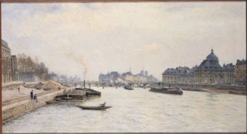 Pont des Arts, view of the Pont Royal, c1884.