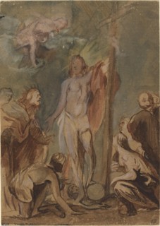 The Risen Christ Surrounded by Saints, c. 1660.