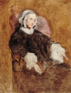 Portrait of Queen Marie-Amelie in mourning, 1857.