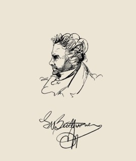 Ludwig van Beethoven, c. 1832. Private Collection.
