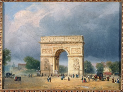 L'Arc de Triomphe de l'Etoile, c1840.