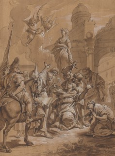 Martyrdom of a Female Saint, 18th century.