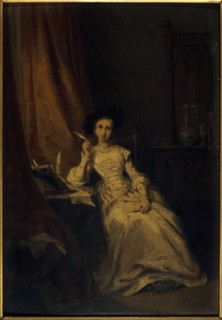 Portrait d'une actrice (Mme Volnys ?), c1835.