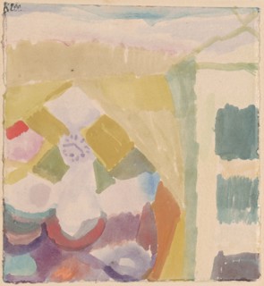 Interieur mit der Uhr (Interior with the Clock), 1913.