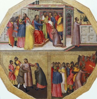 The birth tray: The Story of a False Prophet, ca 1340. Creator: Anonymous.