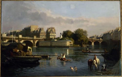 Pont-Neuf and the tip of Ile de la Cite, c1860.