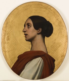 Portrait of Pauline Viardot as Saint Cecilia, c1851.