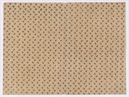 Sheet with overall pattern of dots and dashes, 19th century.