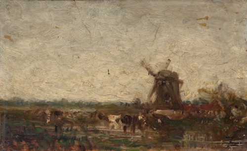 Hollande, le moulin, c.1853.
