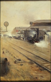 Delivery of locomotives to Batignolles, 1891.