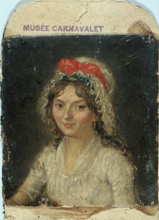 Portrait de femme d'époque révolutionnaire, c1790.