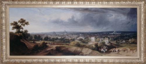 Paris, seen from the heights of Montmartre, in 1822.