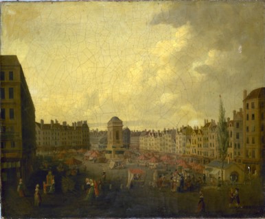 Le marché des Innocents, vers 1791, c1791.