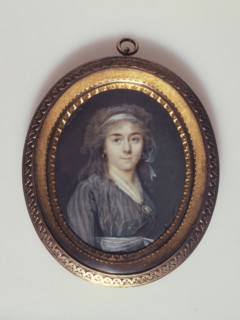 Portrait of a young woman in mourning, c1795.