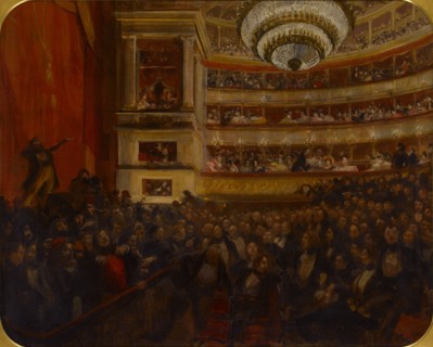 La première d'Hernani. Avant la bataille, 1903.