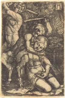 Two Satyrs Fighting about a Nymph, c. 1520/1525.