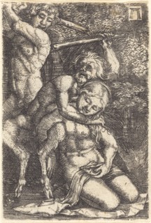 Two Satyrs Fighting about a Nymph, c. 1520/1525.