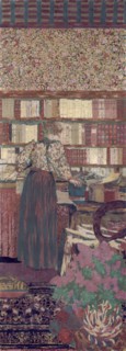 Figures in an interior. The choice of books, 1896.