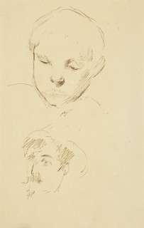 Profile of a Boy and Self-Portrait [recto], 1884-1888.